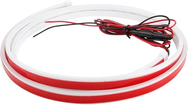 51djmjir4uL._AC_SY355_.jpg Car LED Hood Light Strip 70 cm 12V Flexible Waterproof Daytime Running Lights for Car Universal Engine Cover Decoration Accessories for Cars SUVs Trucks Dynamic Scan Startup Effect White