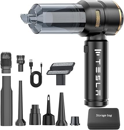 Car Vacuum Cleaner for Tesla Model 3 Y X S Cybertrcuk Cleaning Kit with Storage Bag 15000PA Powerful Cordless Portable Car Vacuum Multipurpose Tesla Model 3 Y S X Accessories 20252018