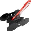 Brake Caliper Press Tool Car Ratcheting Brake Caliper Piston Spreader Press Tool with 2 pcs Steel Plates Red