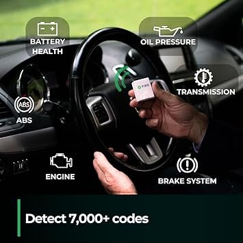 FIXD Bluetooth OBD2 Scanner for Car Car Code Readers Scan Tools for iPhone Android Wireless OBD2 Auto Diagnostic Tool to Check Engine Fix All Cars Vehicles ‘96 or Newer 1 Pack