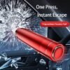 2 Pack Car Safety HammerWindow Breaker and Seatbelt Cutter 2in1Portable Car Emergency Escape Tool Breaker Seatbelt Cutter Car Glass Breaker LifeSaving Emergency Artifact BlackRed