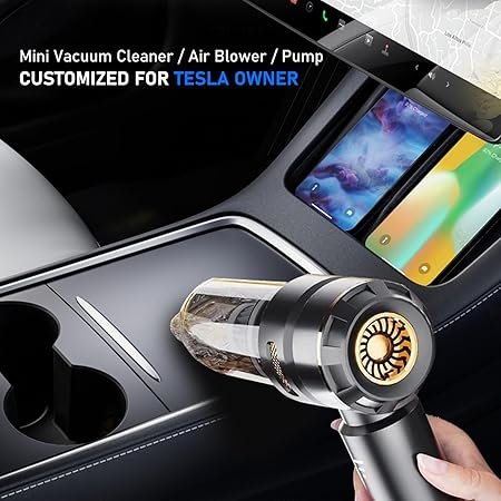 Car Vacuum Cleaner for Tesla Model 3 Y X S Cybertrcuk Cleaning Kit with Storage Bag 15000PA Powerful Cordless Portable Car Vacuum Multipurpose Tesla Model 3 Y S X Accessories 20252018