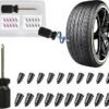 20pcs Tyre Repair Kit Tire Rubber Nails Tool SelfService Car Wheel Puncture Repair Screws with Screwdriver Set for Auto Motorcycle Bike Truck Tractor Jeep ATV 10S 10L