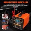 12V24V Car Battery Chargers Heavy Duty 020A Automatic Battery Maintainer with Auto Shutoffs Repair Winter Mode Smart Trickle Charger for Automotive Car Truck Motorcycle RV AGM Deep Cycle