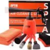 SPTA High Pressure Car Cleaning Gun Cleaning Gun Car Interior Washing Kit Detailing Wash Gun with Metal Spinner for Seat Carpet Roof Dashboard Essential Car Detailing Kit 1L Bottle