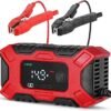 Car Battery Charger 12V 6A Automotive Trickle Charger for Lead Acid Batteries Smart LCD Display w 4 Charging Modes Automobile Maintainer for Car Motorcycle Lawn Mower RV ATV