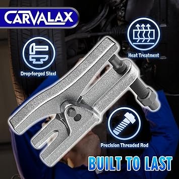 81EJlFWJN6L._AC_SY355_.jpg 5in1 Ball Joint Separator Front End Service Tool Kit for Tie Rob Removal Pitman Arm Puller Cars SUVs Pickup Trucks Automotive Tools wStorage Case